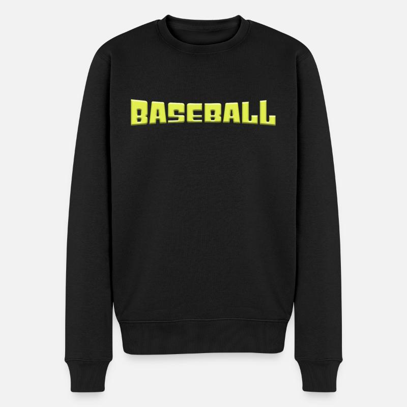 base-ball - Pull Premium bio Homme - noir