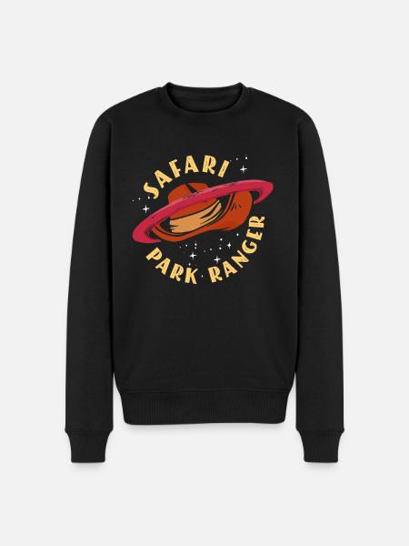 African Safari Park Ranger Guide - Men's Premium Organic Jumper - black