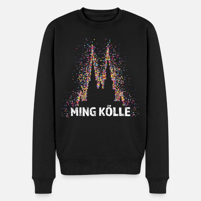 Ming Kölle Kölner Dom Köln Colonia Cologne - Männer Premium Bio Pullover - Schwarz