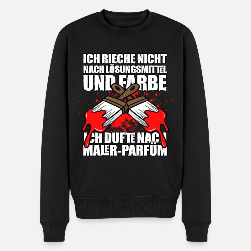 Maler - Männer Premium Bio Pullover - Schwarz
