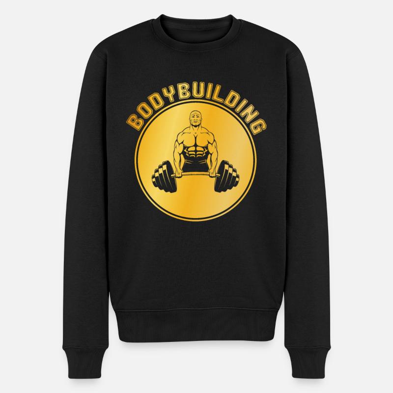 Culturisme - Pull Premium bio Homme - noir