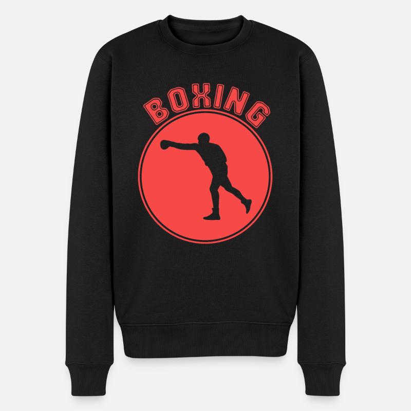 Boxe - Pull Premium bio Homme - noir