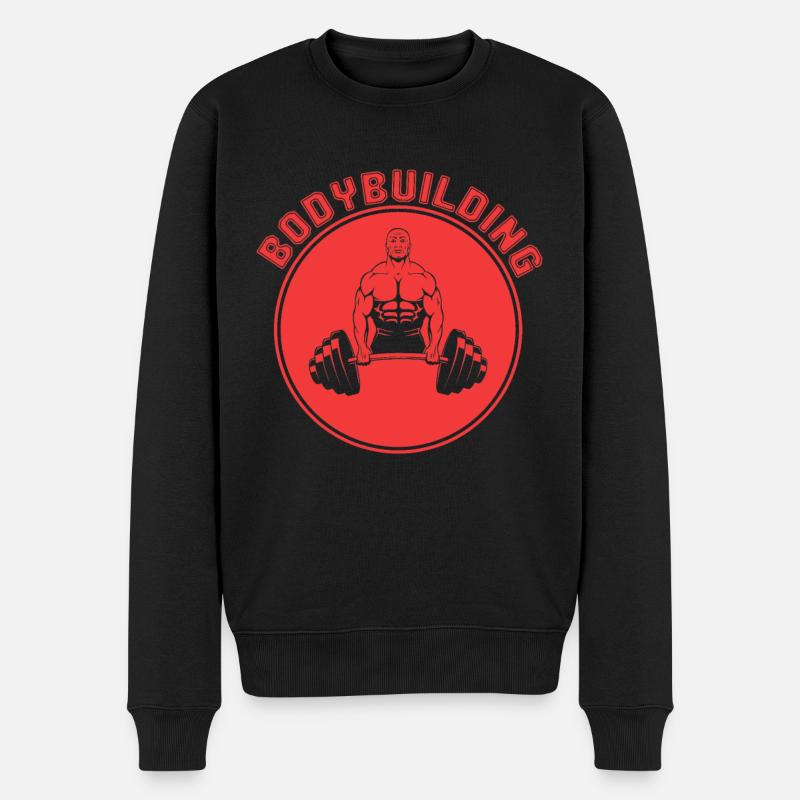 Bodybuilding - Männer Premium Bio Pullover - Schwarz