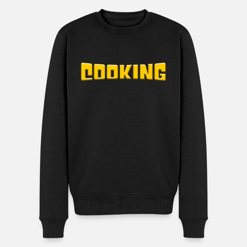Kochen - Männer Premium Bio Pullover - Schwarz