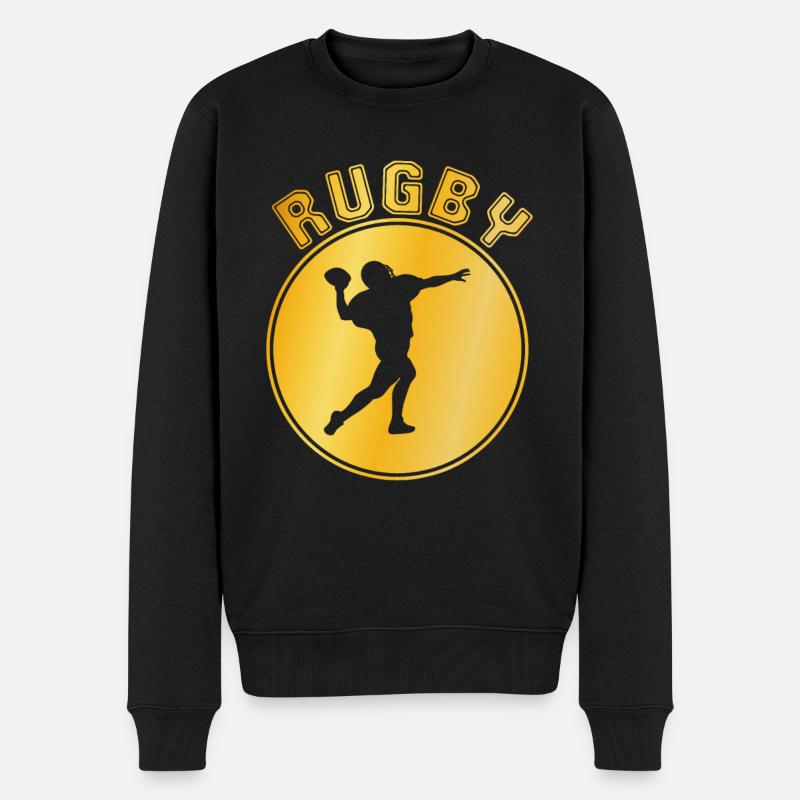 Rugby - Pull Premium bio Homme - noir