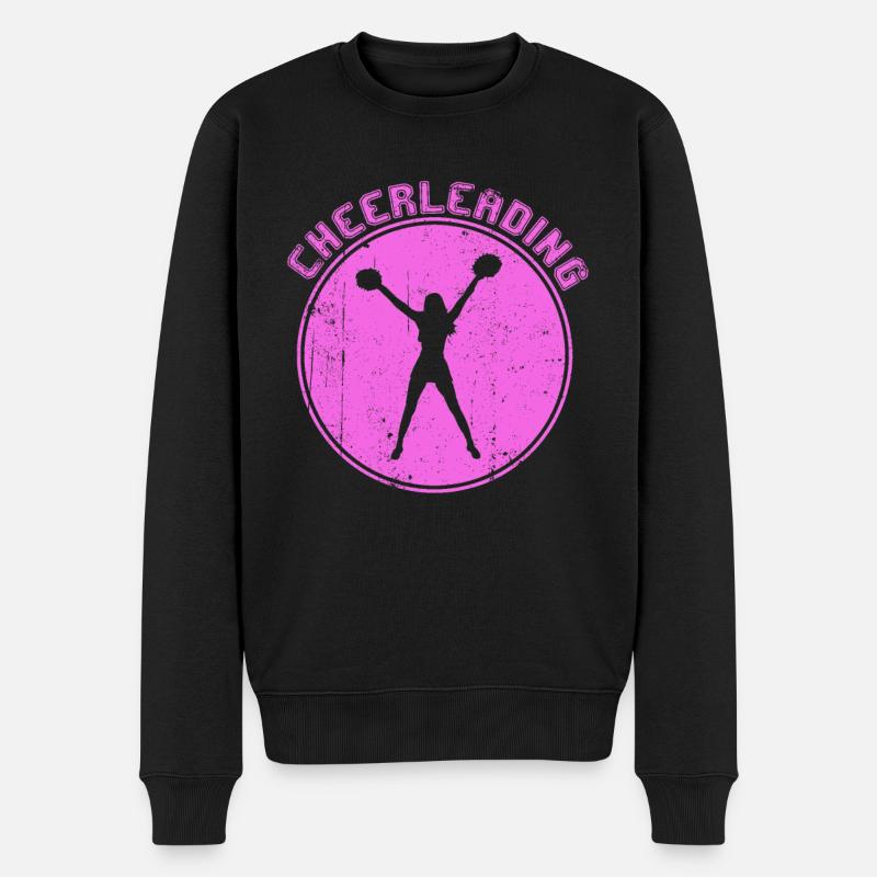 cheerleading - Pull Premium bio Homme - noir