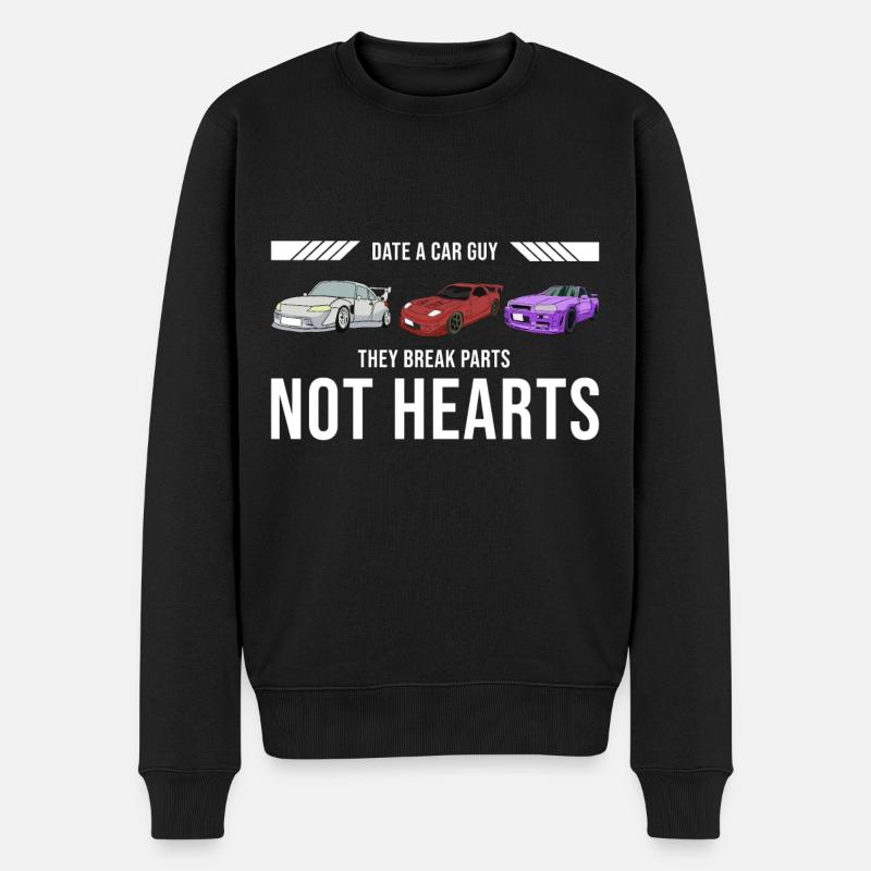 Date Car Guy - Sportwagen - Männer Premium Bio Pullover - Schwarz