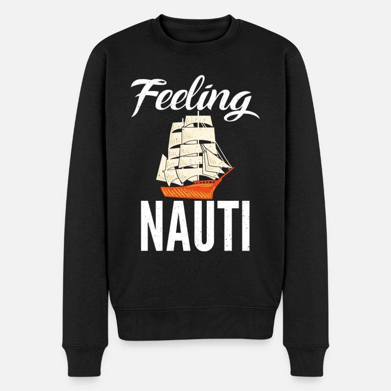 Catamaran à voile - Pull Premium bio Homme - noir