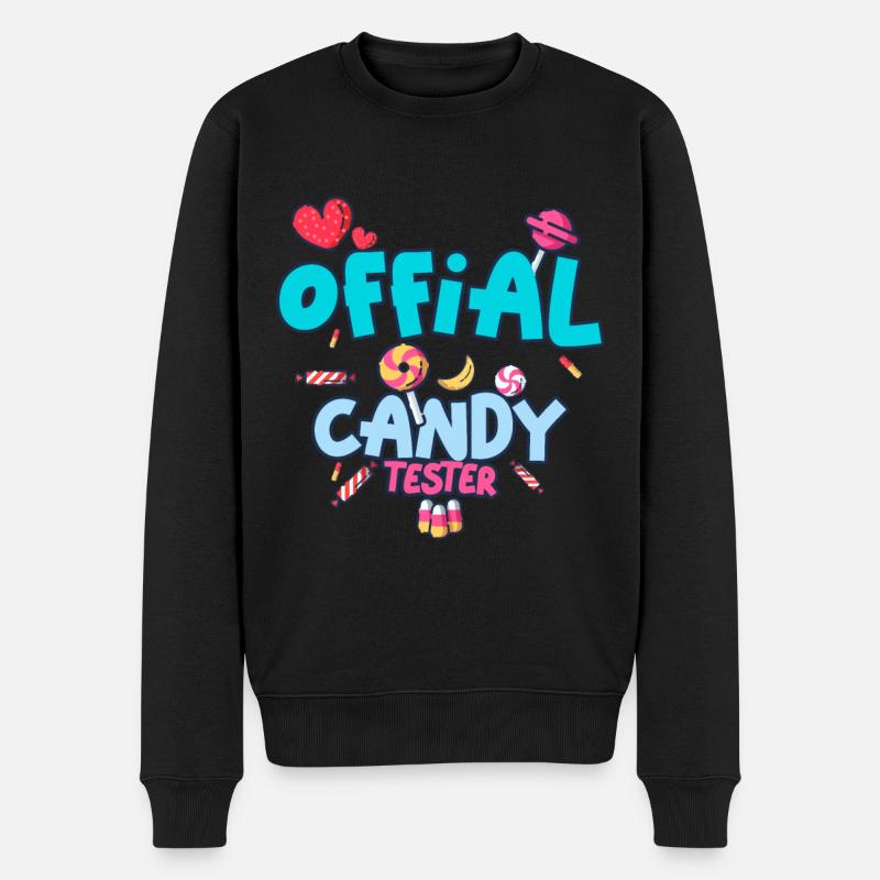 Candy Tester Lollipop Candy Halloween - Pull Premium bio Homme - noir