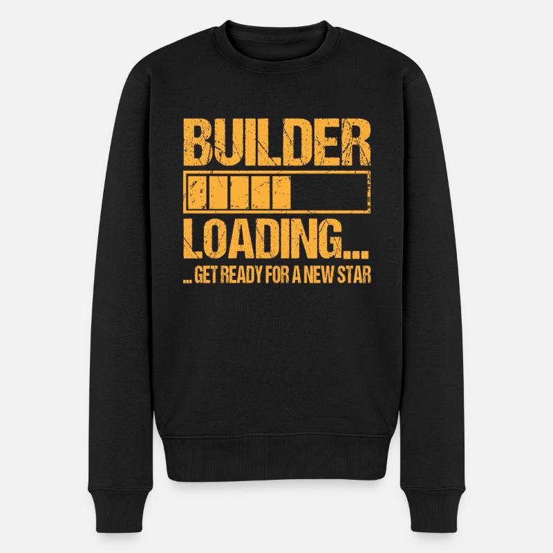 Bauarbeiter loading Bauarbeiter Ausbildung - Männer Premium Bio Pullover - Schwarz