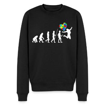 Autismus Geschenk Autist Asperger ADHS Autism - Männer Premium Bio Pullover - Schwarz - Vorne - Nico (187cm)