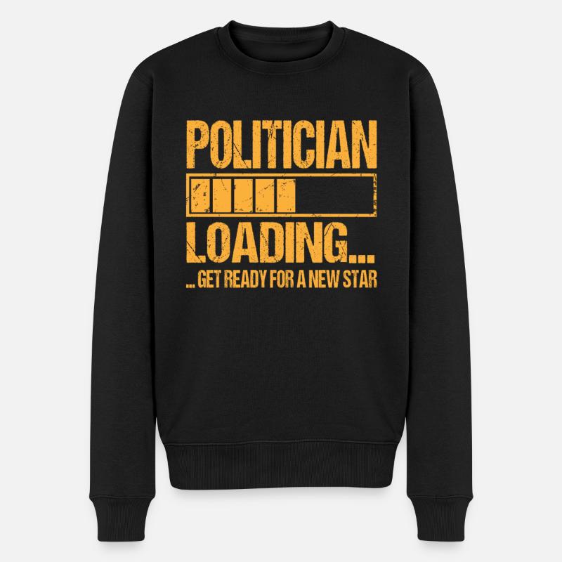 Politiker loading Politiker Ausbildung - Männer Premium Bio Pullover - Schwarz