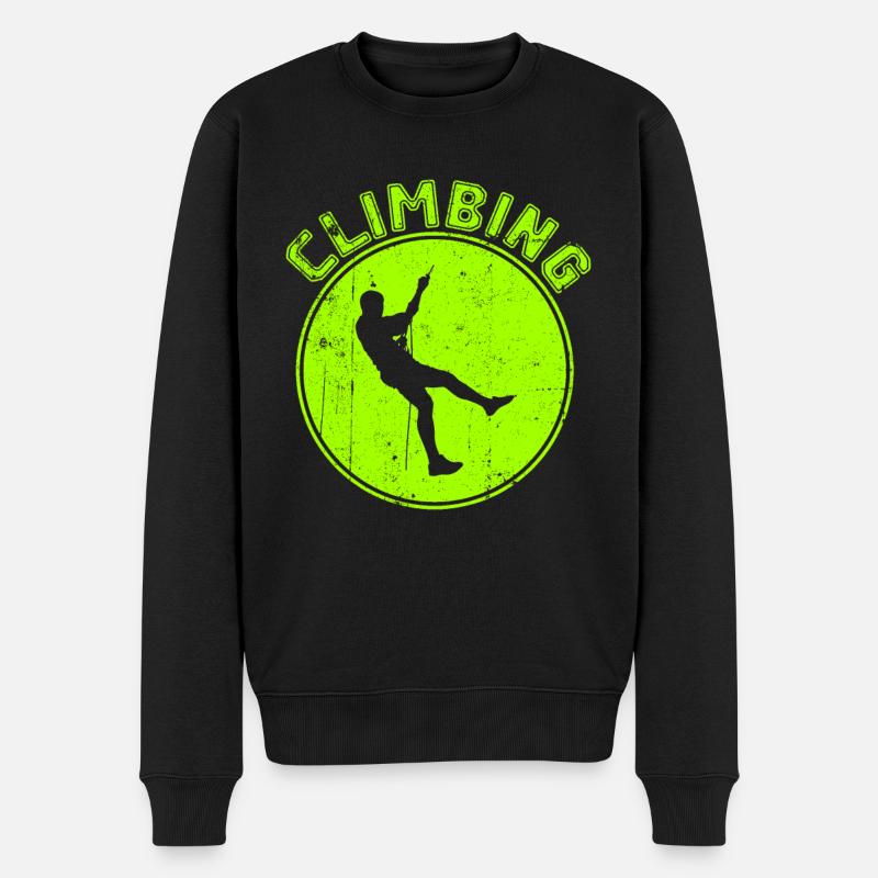 Grimper - Pull Premium bio Homme - noir