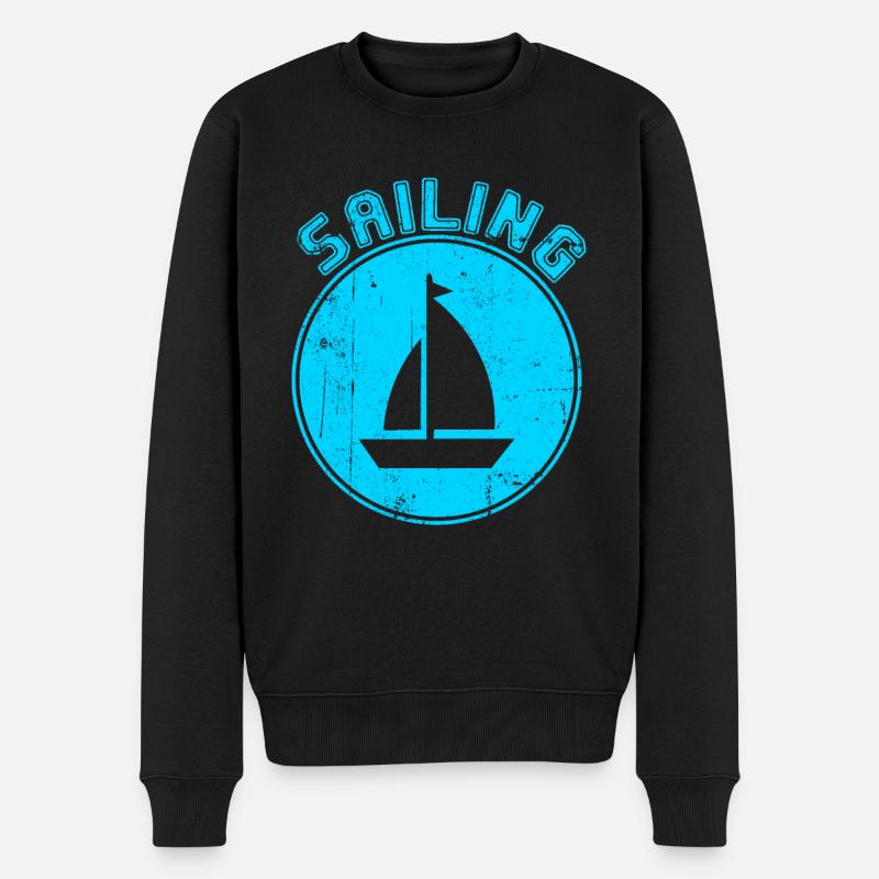 Voile - Pull Premium bio Homme - noir