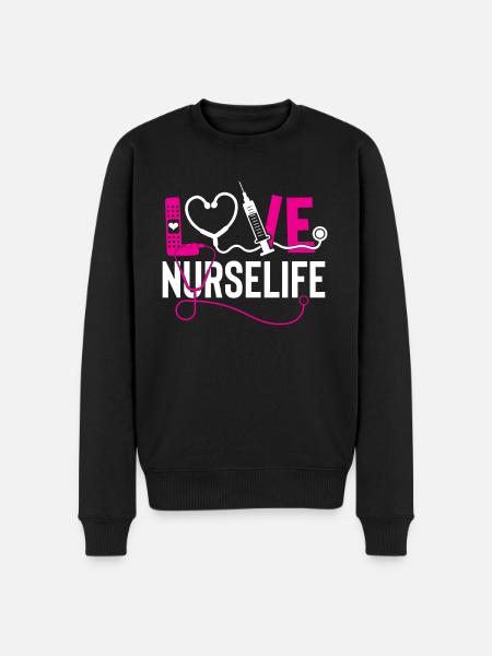 Dear Nurse - Men's Premium Organic Jumper - black