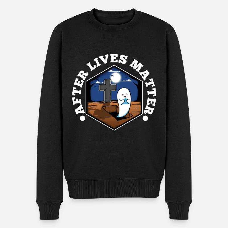 After Lives Matter - Männer Premium Bio Pullover - Schwarz