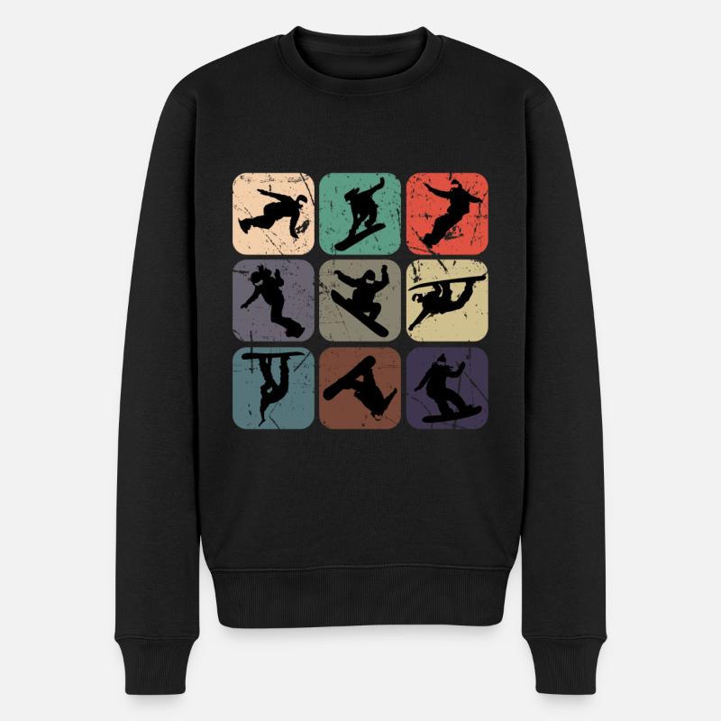 Snowboard - Pull Premium bio Homme - noir