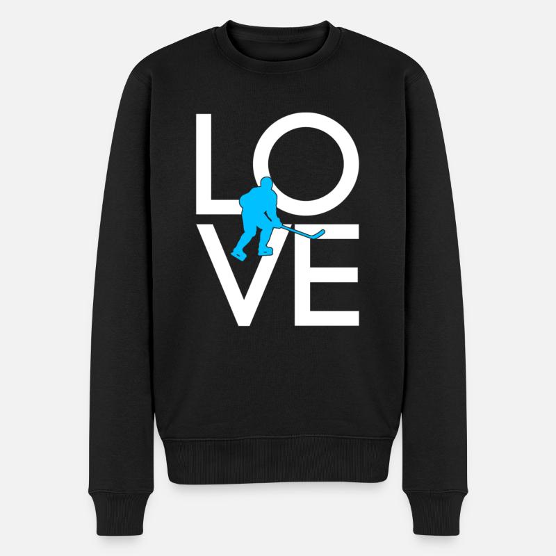 Hockey sur glace - Pull Premium bio Homme - noir