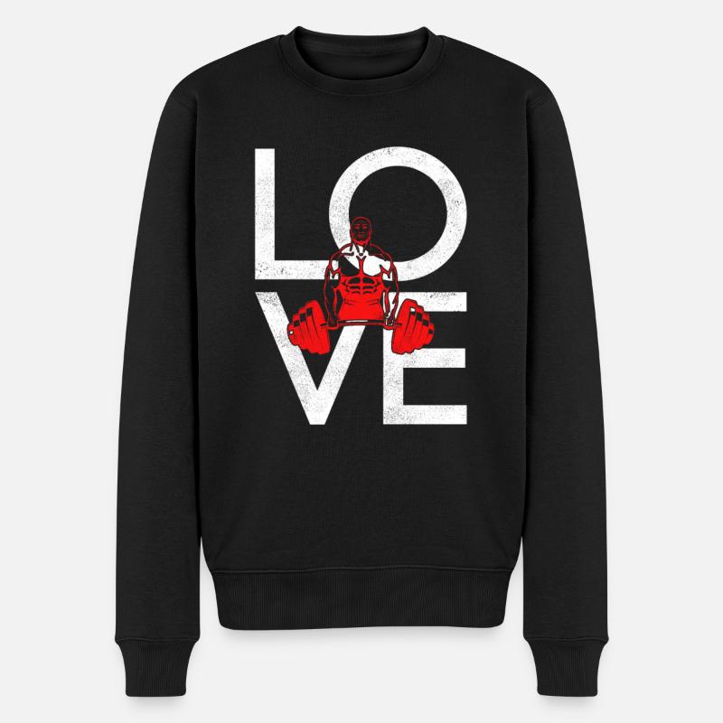 culturisme - Pull Premium bio Homme - noir
