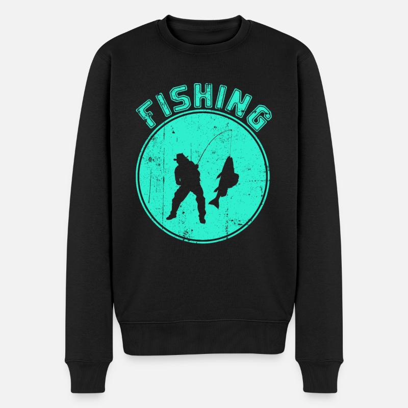 Pêche - Pull Premium bio Homme - noir