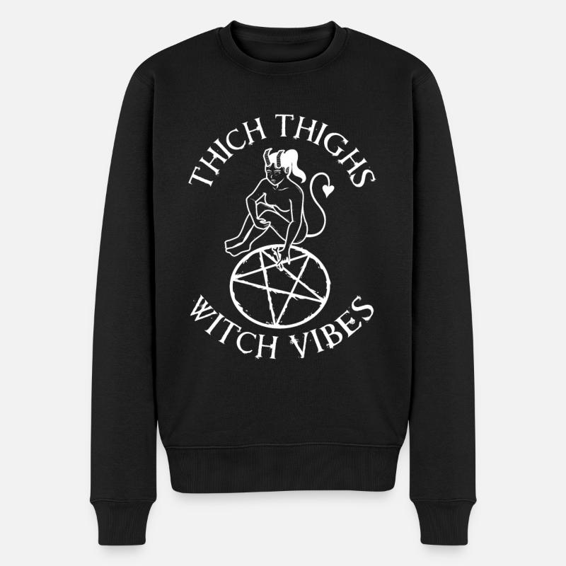 Cuisses épaisses Witch Vibes - Pull Premium bio Homme - noir
