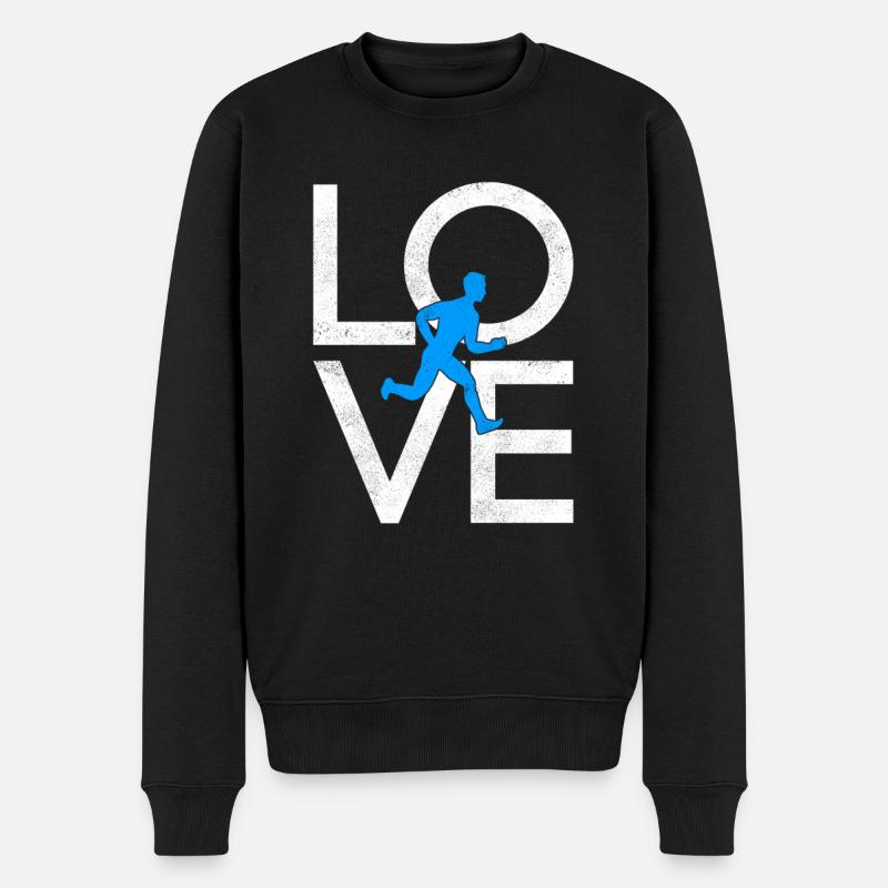 Faire du jogging - Pull Premium bio Homme - noir