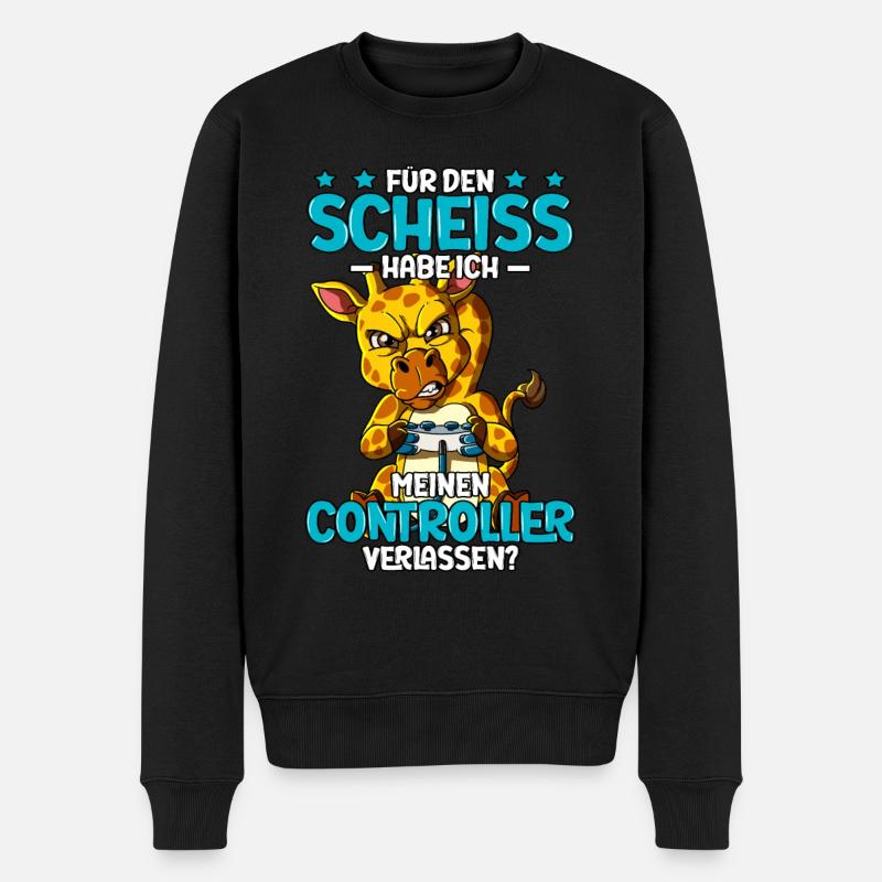 Zocken Gaming - Männer Premium Bio Pullover - Schwarz