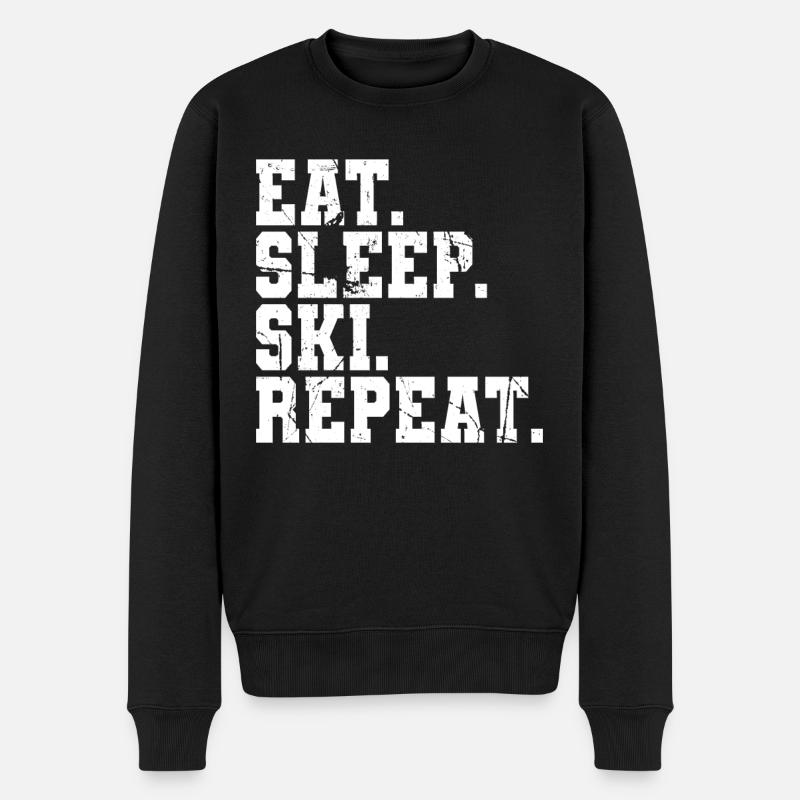 Skiing Ski - Pull Premium bio Homme - noir