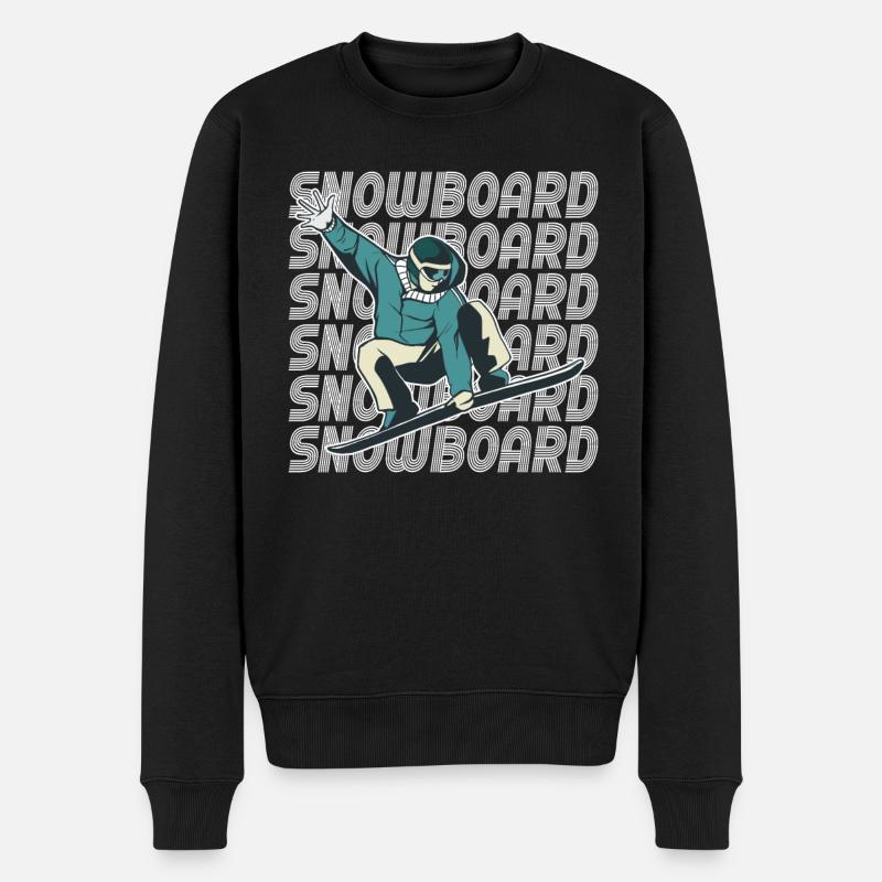 Snowboard - Pull Premium bio Homme - noir