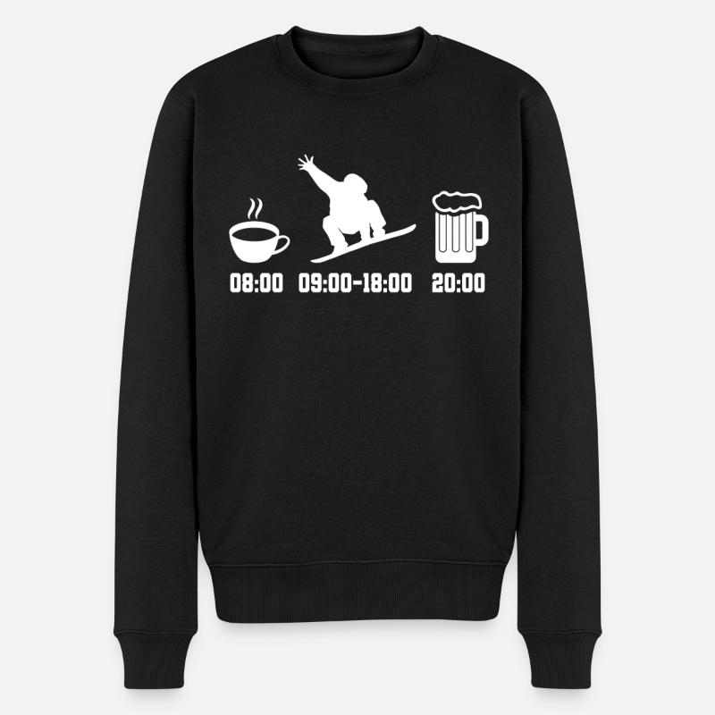 Snowboard - Pull Premium bio Homme - noir