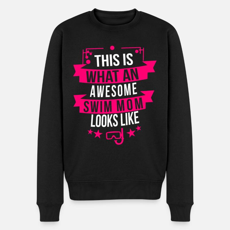 Mère Nageuse Nageuse - Pull Premium bio Homme - noir