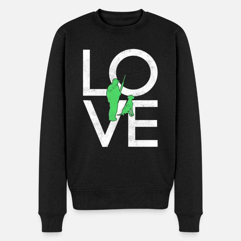 Chasser - Pull Premium bio Homme - noir