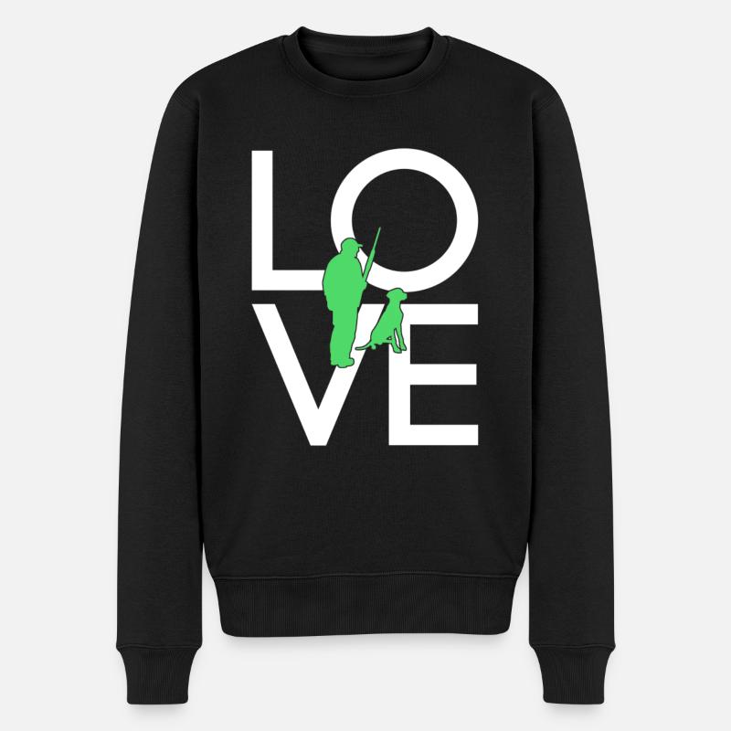 Chasser - Pull Premium bio Homme - noir