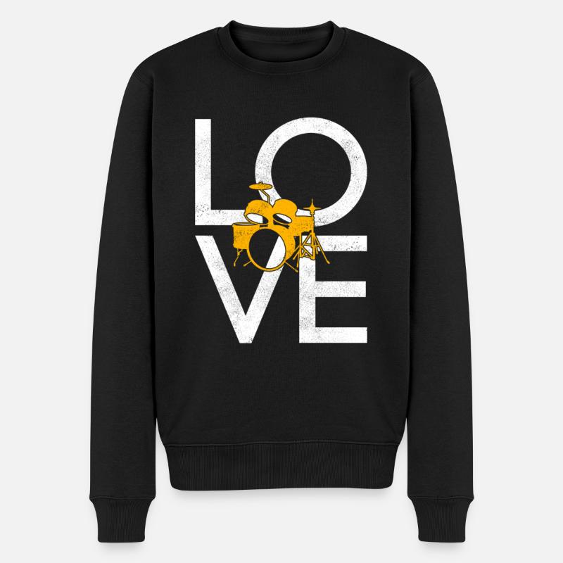 Percussion - Pull Premium bio Homme - noir