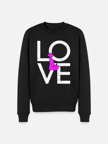 Yoga - Men's Premium Organic Jumper - black
