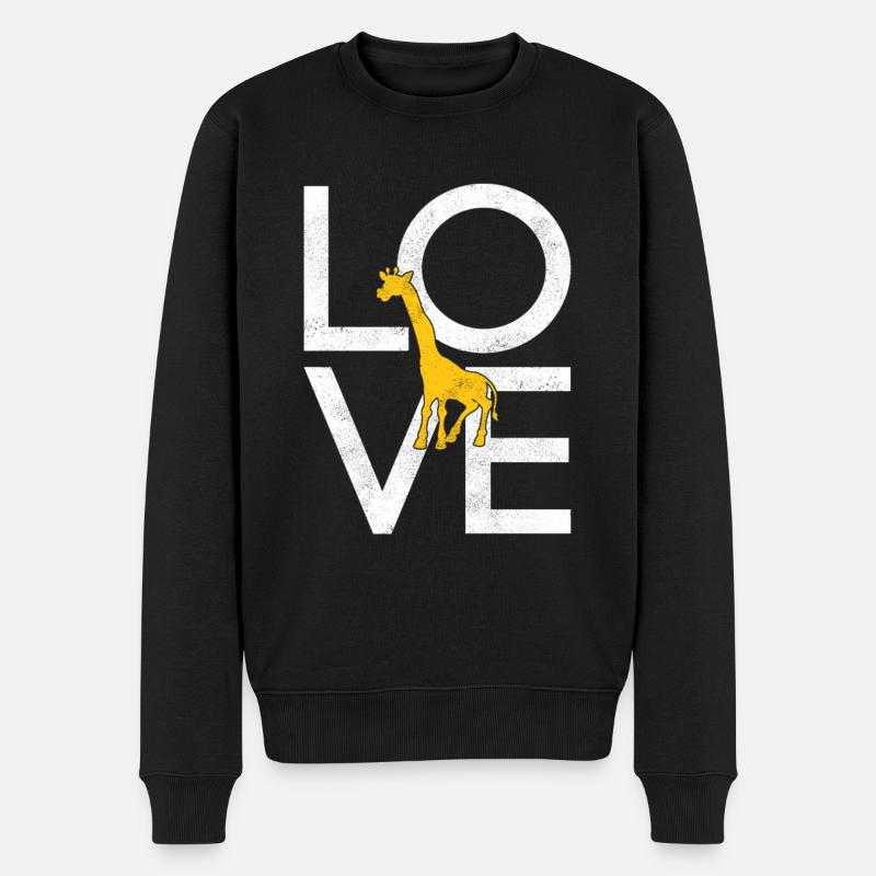 Girafe - Pull Premium bio Homme - noir