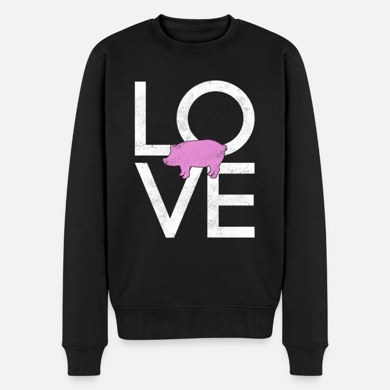 Cochon - Pull Premium bio Homme - noir