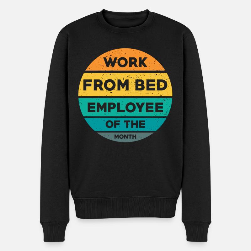 Home Office Spruch - Männer Premium Bio Pullover - Schwarz