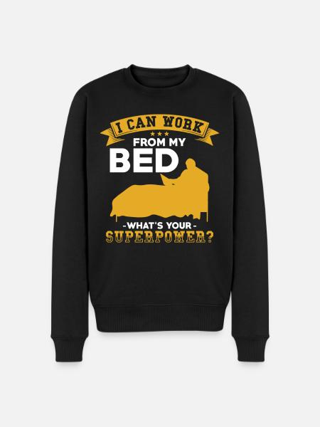 Home Office Saying - Men's Premium Organic Jumper - black