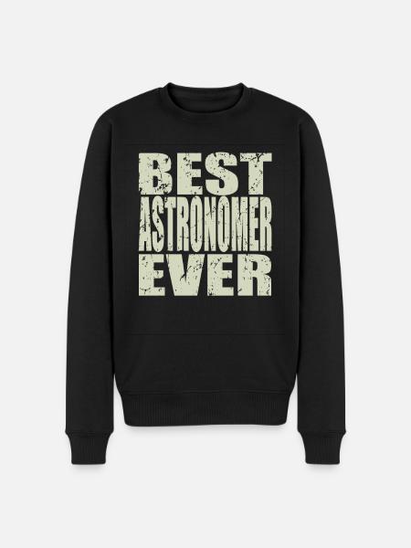 Best Astronomer ever AstronomEr Gift - Men's Premium Organic Jumper - black