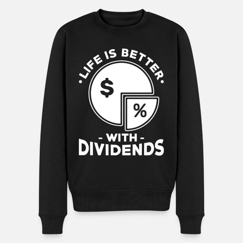 Actions d’actionnaires à dividendes - Pull Premium bio Homme - noir