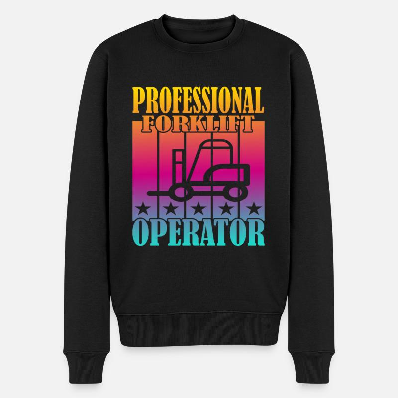 Opérateur de chariot élévateur professionnel - Pull Premium bio Homme - noir