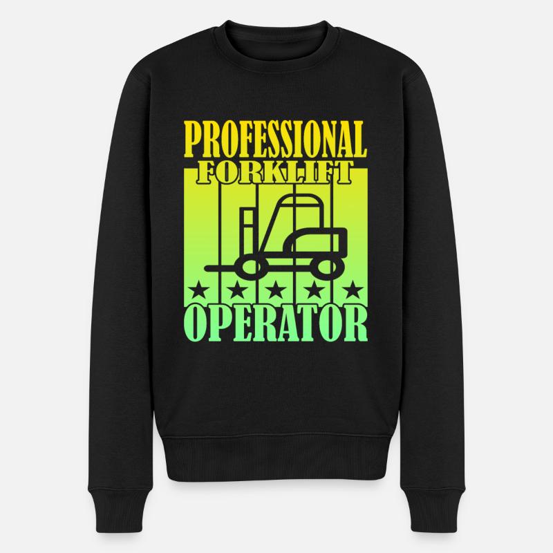 Professional Forklift Operator - Männer Premium Bio Pullover - Schwarz