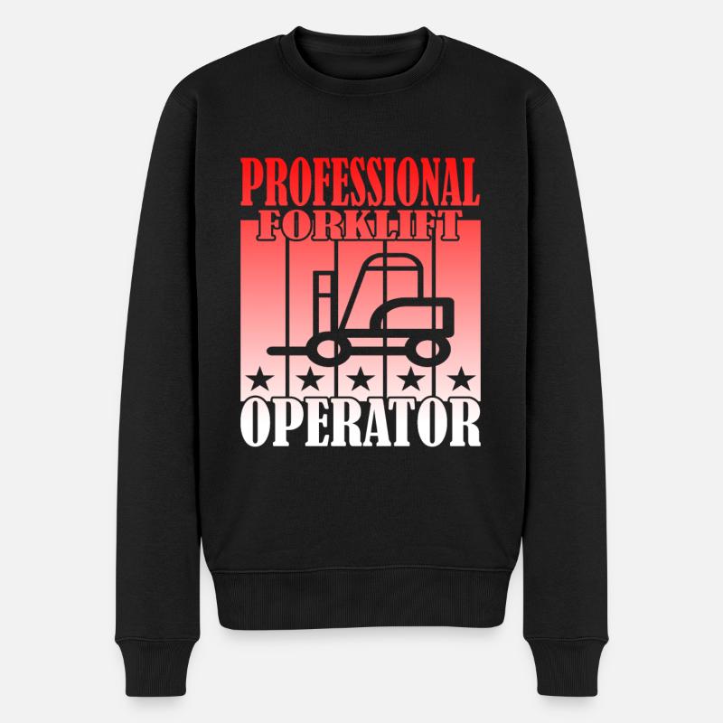 Professional Forklift Operator - Männer Premium Bio Pullover - Schwarz