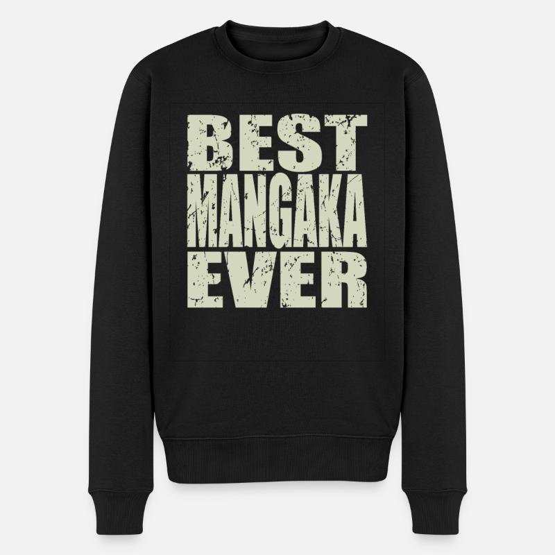 Best Mangaka ever Mangaka Geschenk - Männer Premium Bio Pullover - Schwarz
