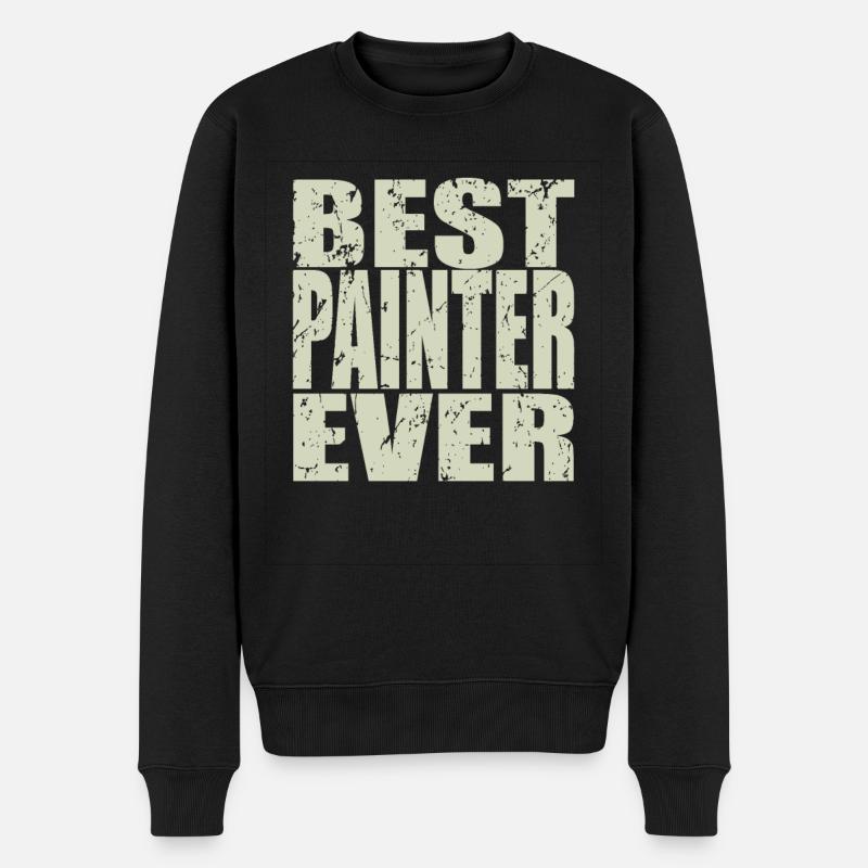 Best Maler ever Maler Geschenk - Männer Premium Bio Pullover - Schwarz
