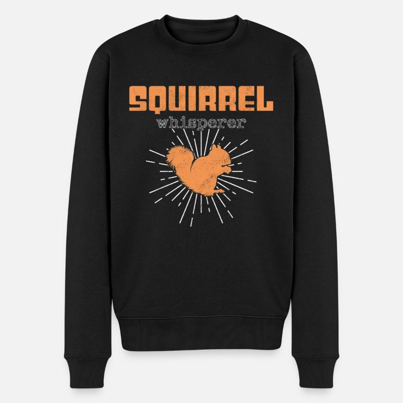 Squirrel Whisperer - Men's Premium Organic Jumper - black