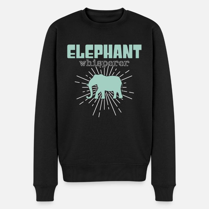 chuchoteur d’éléphant - Pull Premium bio Homme - noir