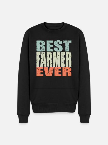 Best Farmer ever Farmer Gift - Men's Premium Organic Jumper - black