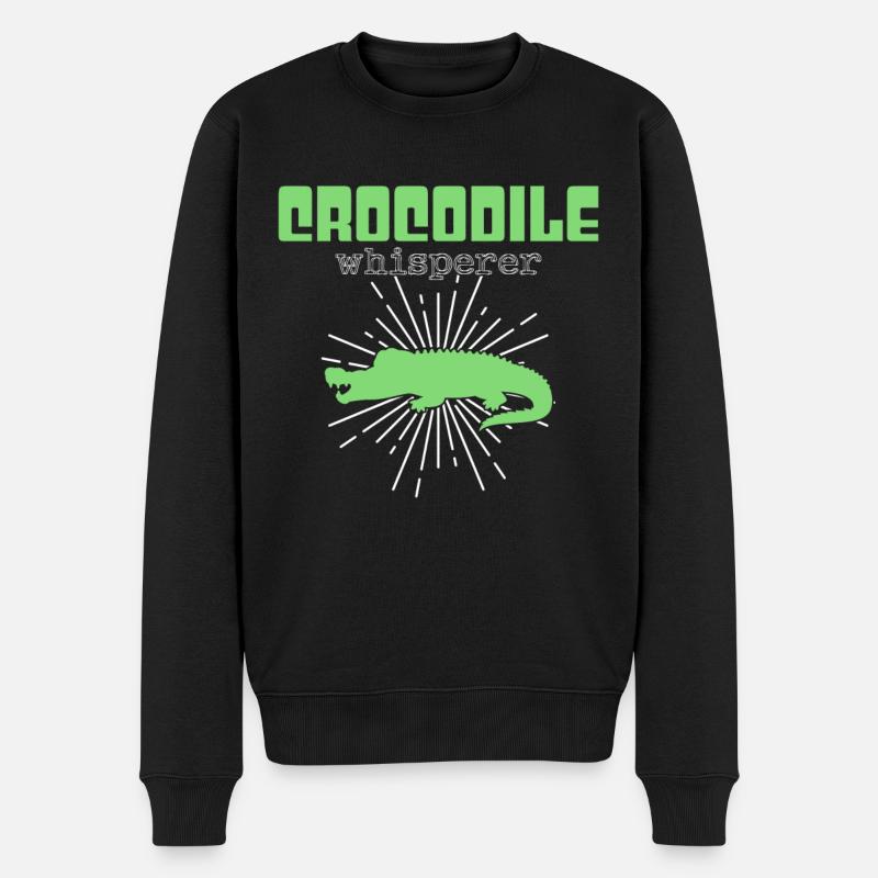 Crocodile Whisperer - Pull Premium bio Homme - noir